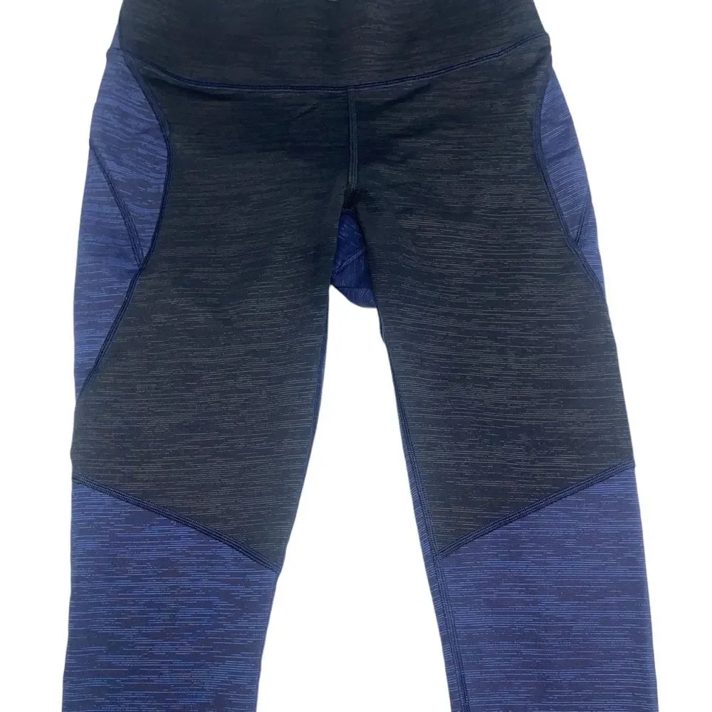 OUTDOOR VOICES Women’s Blue Black Crop Leggings